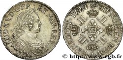 LOUIS XV THE BELOVED Écu à la croix fleurdelisée couronnée et aux huit L 1724 Paris AU