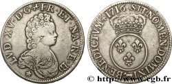 LOUIS XV DIT LE BIEN AIMÉ Écu dit  vertugadin  de Béarn 1716 Pau TTB/TTB+