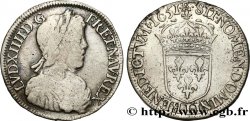 LOUIS XIV &nbsp;THE SUN KING&nbsp; Demi-écu, portrait à la mèche longue 1651 Bayonne