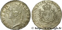 LOUIS XV DIT LE BIEN AIMÉ Écu aux branches d’olivier, tête ceinte d’un bandeau 1755 Pau TTB+/SUP