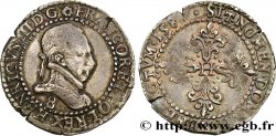 HENRI III Demi-franc au col plat 1587 Rouen