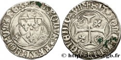 CHARLES VII LE VICTORIEUX Blanc à la couronne n.d. Saint-Lô TTB