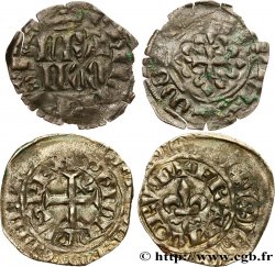 PHILIP VI OF VALOIS Lot de 2 monnaies royales n.d. Ateliers divers