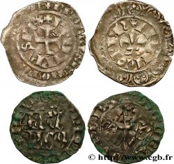 FILIPPO VI OF VALOIS Lot de 2 monnaies royales n.d. Ateliers divers