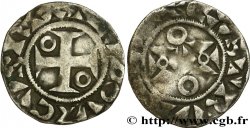 LUIGI VII  THE YOUNG  Denier, 1er type n.d. Mantes q.BB