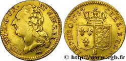 LOUIS XVI Louis d or aux écus accolés 1787 Rouen TB/TB+