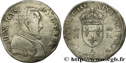 HENRY II Teston à la tête nue, 1er type 1552 Paris q.BB/BB