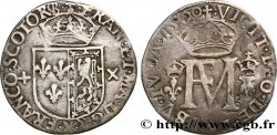 ÉCOSSE - FRANÇOIS II ET MARIE STUART Teston 1560 Édimbourg TB+