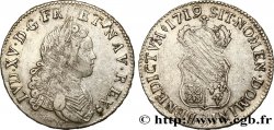 LOUIS XV DIT LE BIEN AIMÉ Demi-écu dit de “France-Navarre” 1719 Reims TB/TB+