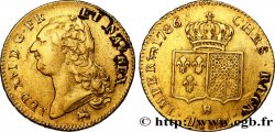 LOUIS XVI Double louis d’or aux écus accolés 1786 Rouen TTB