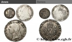 LOUIS XV DIT LE BIEN AIMÉ Lot de 3 monnaies royales en argent n.d. Ateliers divers