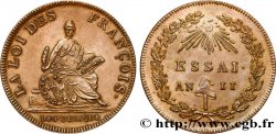 LA CONVENTION Essai de 2 sols ou du Décime de Bernier 1794 Paris