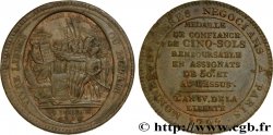 REVOLUTION COINAGE Monneron de 5 sols au serment (An IV), 3e type 1792 Birmingham, Soho