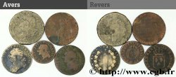 LOTES Lot de cinq monnaies de la Révolution française n.d. s.l.