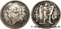LOUIS XVI (MONARQUE CONSTITUTIONNEL)  Écu dit  au génie , type FRANÇOIS 1792 Paris TB+