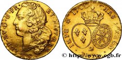 LOUIS XV  THE WELL-BELOVED  Double louis d’or aux écus ovales, tête ceinte d’un bandeau n.d. Strasbourg