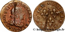 LOUIS XIII LE JUSTE Double lorrain 1636 Stenay