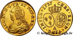 LOUIS XV  THE WELL-BELOVED  Louis d or aux écus ovales, buste habillé 1727 Paris