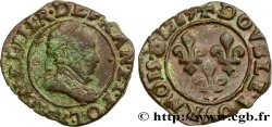 HENRI III Double tournois, type de Rouen 1589 Rouen