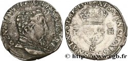 CHARLES IX. COINAGE AT THE NAME OF HENRY II Teston à la tête nue, 5e type 1561 Toulouse
