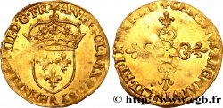 HENRI III Écu d or au soleil, 3e type 1589 Paris