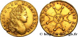 LOUIS XV DIT LE BIEN AIMÉ Louis d’or à la croix de chevalier 1718 Aix-en-Provence