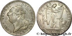 LOUIS XVI (MONARQUE CONSTITUTIONNEL)  Écu dit &nbsp;au génie&nbsp;, type FRANÇOIS 1793 Lyon