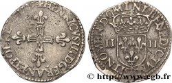 HENRI III Quart d écu, croix de face 1589 Rouen