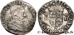 CHARLES IX. COINAGE AT THE NAME OF HENRY II Teston du Dauphiné à la tête nue 1561 Grenoble fSS/SS