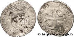 HENRI IV LE GRAND Douzain aux deux H, 2e type, contremarqué en quinzain sous Louis XIII 1594 Aix-en-Provence