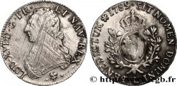 LOUIS XVI Écu aux branches d olivier 1789 Bayonne TTB