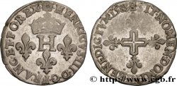 HENRY III Double sol parisis, 2e type 1585 Rouen