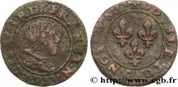 LOUIS XIII  Double tournois, type 8 1627 Saint-André de Villeneuve-lès-Avignon