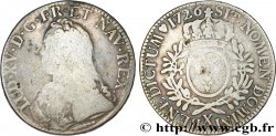 LOUIS XV DIT LE BIEN AIMÉ Écu aux branches d olivier, buste habillé 1726 Amiens