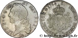 LOUIS XV DIT LE BIEN AIMÉ Écu aux branches d’olivier, tête ceinte d’un bandeau 1744 Bayonne