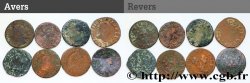 LOUIS XIII LE JUSTE Lot de 8 doubles tournois n.d. s.l.