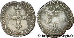 HENRI IV LE GRAND Quart d écu, croix bâtonnée et fleurdelisée de face n.d. La Rochelle