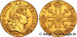 LOUIS XIV LE GRAND OU LE ROI SOLEIL Louis d’or aux huit L, portrait à la tête âgée et laurée 1687 Lyon