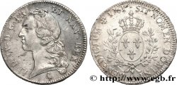 LOUIS XV  THE WELL-BELOVED  Écu aux branches d’olivier, tête ceinte d’un bandeau 1761 Paris BB