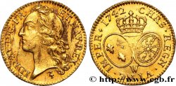 LOUIS XV  THE WELL-BELOVED  Louis d’or aux écus ovales, tête ceinte d’un bandeau 1742 Lille