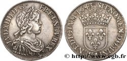 LOUIS XIV LE GRAND OU LE ROI SOLEIL Demi-écu, portrait à la mèche courte 1643 Paris, Monnaie du Louvre