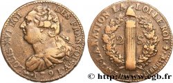 LOUIS XVI 2 sols dit &nbsp;au faisceau&nbsp;, type FRANÇOIS 1791 Paris
