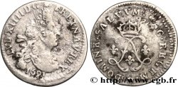 LOUIS XIV  THE SUN KING  Quatre sols aux deux L 1691 Lyon