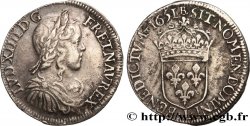 LOUIS XIV &nbsp;THE SUN KING&nbsp; Demi-écu, portrait à la mèche longue 1651 Bayonne