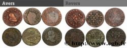 LOUIS XIII  Lot de 6 doubles tournois de Louis XIII n.d. s.l.