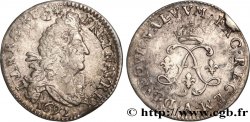 LOUIS XIV  THE SUN KING  Quatre sols aux deux L 1692 Paris