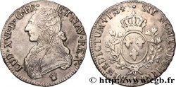 LOUIS XVI Écu aux branches d olivier 1784 Limoges TTB/TB+
