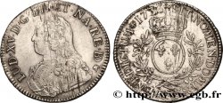 LOUIS XV DIT LE BIEN AIMÉ Écu aux branches d olivier, buste habillé 1736 Pau TTB