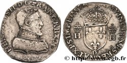 HENRI II Teston à la tête nue, 1er type 1557 Lyon
