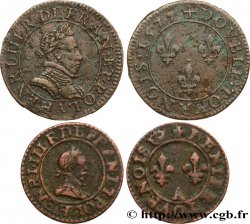 HENRY III Lot de 2 monnaies royales n.d. Ateliers divers